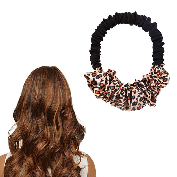 Heatless Curling Scrunchie No Heat Hair Roller for Long Hair  Leopard