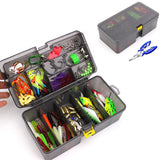 169PCS Fishing Lures Kit with Tackle Box Baits Hooks Sinkers & Fishing Pliers