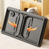 Foldable Laptop Bed Desk for Couch Sofa Large Lap Desk Tray Table with Cup Holder and Tablet Slot
