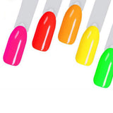 100 PCS Clear Nail Sticks with Ring Nail Art for Polish Display Square Shapes