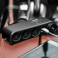6-in-1 120W Multi Socket Car Cigarette Lighter Splitter 12V-24V Dual USB Charger