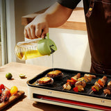 2 Pcs Glass Olive Oil Sprayer for Cooking 2 in 1 Olive Oil Dispenser Bottle for Kitchen