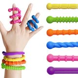6PCS Sensory Fidget Sticks – Flexible Stress Relief Toys for ADHD