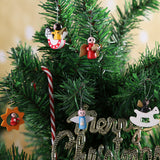 48pcs Wooden Christmas Tree Ornaments Set – Holiday Decoration
