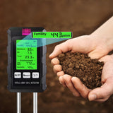 6-in-1 Soil Moisture Meter with pH and Plant Temperature Meter for Garden