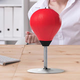 Desktop Punching Speed Ball with Clamp and Suction Cup Red