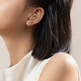 Silicone Noise Reduction Earplugs Reusable with 3 Pairs Ear Tips Gold