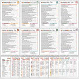 DIY Cleaning Schedule and Checklist Organizer Daily Weekly Monthly Household Cleaning Planner for Home