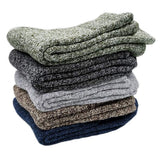 5 Pairs of Vintage Winter Socks Soft Warm Thick Crew Socks for Men Women Style 2