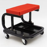 Mechanic Roller Stool with Divided Tool Tray for Home Garage Shop