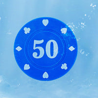 100Pcs Poker Chips Set with Storage Box – Durable Plastic Chips for Home Poker Nights