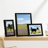 15 Piece Picture Frame Set Multi-Size Collage for Wall or Tabletop Black