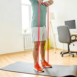 2 PCS Fitness Yoga Elastic Resistance Strap Strength Training Power Band