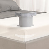 4Pcs Bed Sheet Holder Quilt Fixing Tool with 4 Retaining Strips Fits Most Mattress Grey