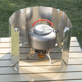 Heat Focusing Reflector Portable Burner Stove Wind Screen Camping Stove Wind Blocker