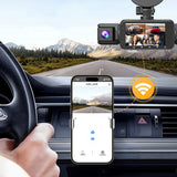 4-Channel Dash Cam Front Rear Left Right Car Camera with App Control and G-Sensor