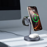 Wireless Charger 3 in 1 Super Fast Charging Station Compatible with Phone Watch Earbuds