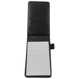 A7 Pocket Notebook PU Leather Notepad with Card Slot Black