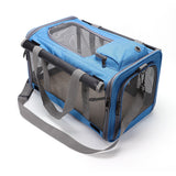Washable Pet Carrier for Large Cats and Dogs Travel Blue