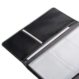 120-Slot Portable Business Card Book Holder Organizer for Men Women Black