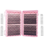 640Pcs Lash Clusters Kit Eyelashes Clusters Kit D Curl Fluffy Wispy False Eyelashes