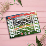 World Cup Schedule Poster Football Merchandise Decorations Soccer Match Decor Wall Chart