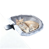 Reversible Cat Hammock for Desk with Steel Frame Gray Style 2