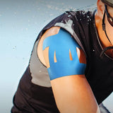 20PCS Precut Shoulder Kinesiology Tape – Elastic Sports Support Tape Blue