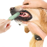 Silicone Pet Finger Toothbrush – Daily Teeth Cleaning for Cats and Dogs Green