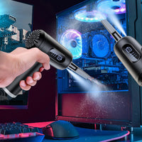 Cordless Electric Compressed Air Dust Air Blower 3-Gear Handheld Vacuum Cleaner for Electronics Computers PC Keyboard