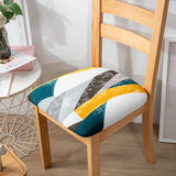 2Pcs Dining Chair Covers Stretch Cushion Slipcover Seat Cover Washable Protectors Style 1