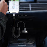 USB C to C Cable Coiled USB C Charger Cable Car Type C Fast Charging Cable For iPhone Samsung