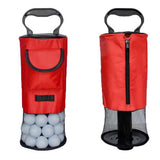 Portable Golf Ball Retriever Shag Bag – Holds Up to 70 Balls Red