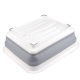 Collapsible Dish Drying Rack Portable Dinnerware Drainer Organizer for Kitchen