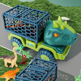 Dinosaur Truck Toys Set Car Toy with 15 Dino Figures Play Set  Kid Gift Style 1