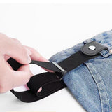 4Pcs Buckle-free Stretch Elastic Belt Invisible No Bulge Hassle For Jean Men Women