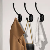 10PCS Wall Hooks Coat Hangers Mounted for Bags Caps Keys
