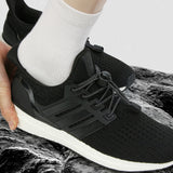 2 Pairs Elastic Shoe Laces No Tie Shoe Laces Tieless for Adults Elderly Black