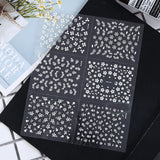50PCS 3D Floral Self Adhesive Nail Stickers for DIY Nail Art Decoration