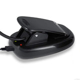 3-Color Modes Clip-On Reading Lamp with Flexible Gooseneck USB Rechargeable Night Light for Desk Books Single-Head