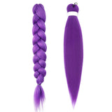 Purple Braiding Hair Extensions Synthetic Hair for Cosplay & Halloween Costumes
