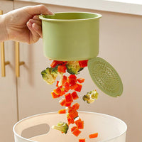 Kitchen Sink Strainer Basket with Faucet Hook – Fruit & Vegetable Stopper Green