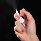 10 Pcs White PET Spray Bottles 5ml Refillable Fine Mist Pump Clear