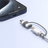 4 Pcs USB-C Male to Lightning Female Adapter for iPhone 15/16 Charging and Data Transfer