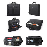 Water-resistant Foldable Garment Bag for Travel with Hanger Strap Black