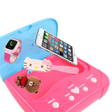 Kids Portable Karaoke Machine Karaoke Player Musical Bag with Microphone Blue
