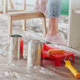 6 PCS Plastic Drop Cloths Painter's Sheeting & Tarps for Painting Waterproof Furniture/Couch/Floor Protection