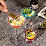 9 PCS Stainless Steel Fruit Picks Reusable Cocktail Appetizer Skewers