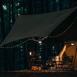 Portable Camping String Lights with Multiple Modes Rechargeable LED Camping Lantern for Outdoor Party Green