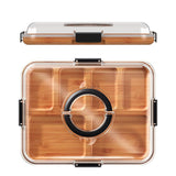 Charcuterie Board with Clear Lid Portable Travel Cheese and Cutting Board Set